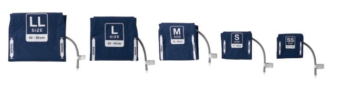 選べる５種類のカフサイズ