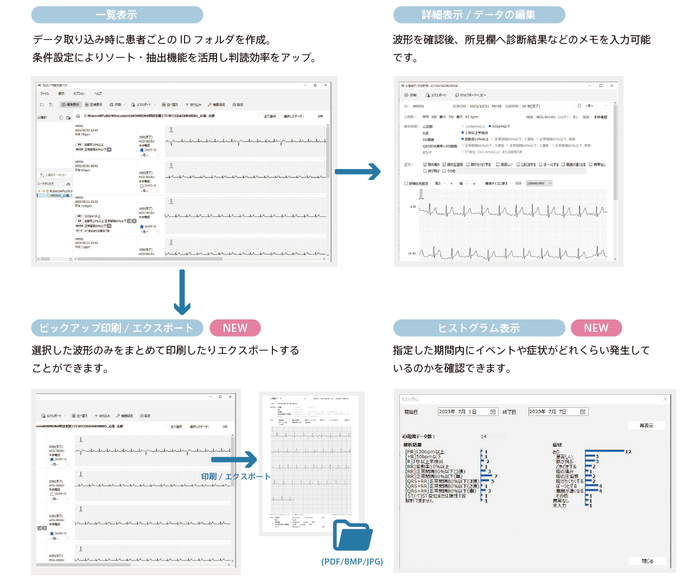 判読支援ソフトの画面例